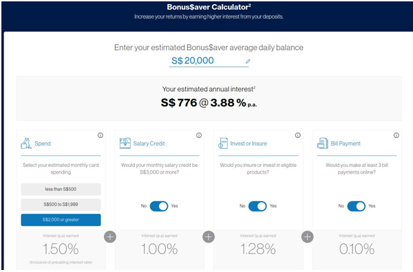 Write a Python program to implement the Standard Chartered (SCB) Bank BonusSaver 