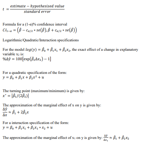 ECON1272 Basic Econometrics Individual Assignment